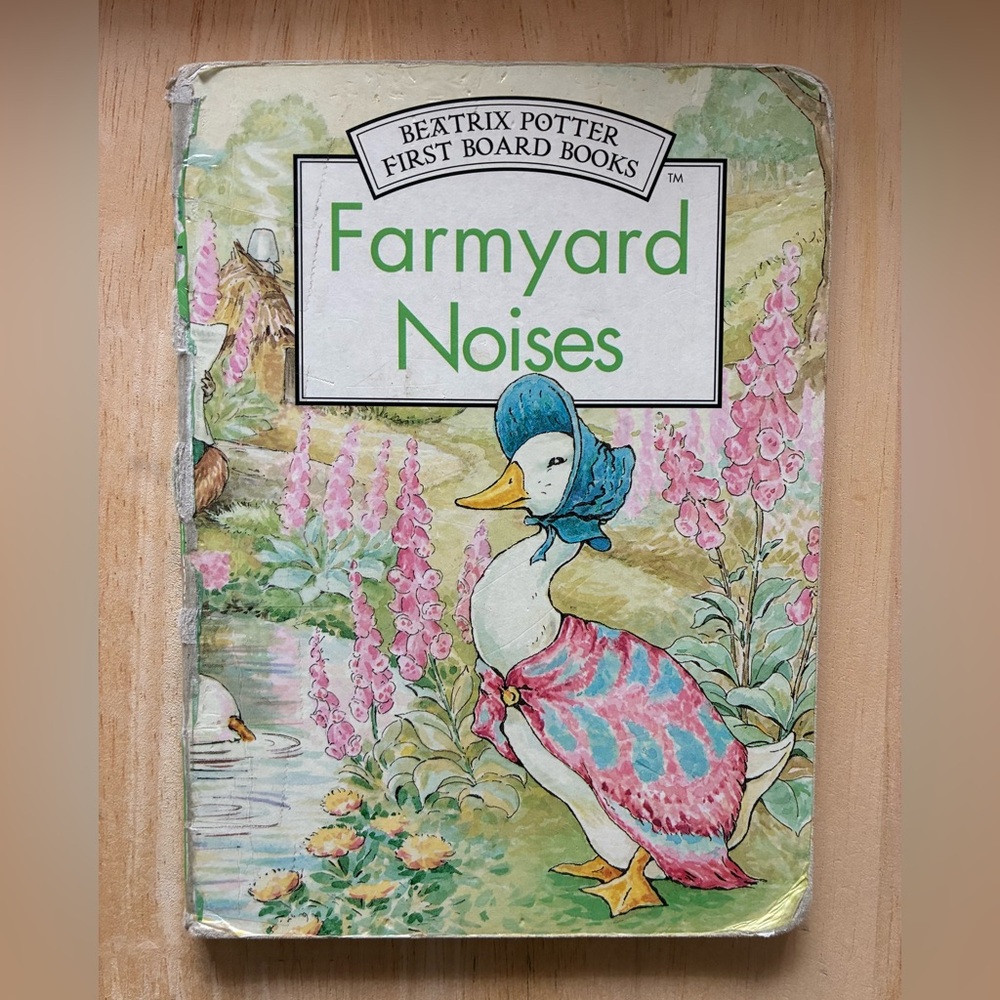 First Board Books: Farmyard Noises by Beatrix Potter, 1995 Hardcover